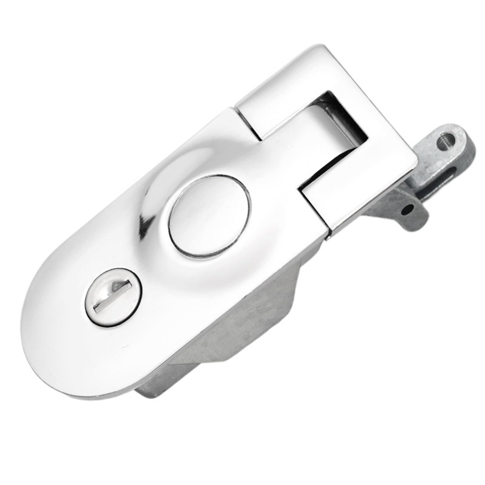 Kdhcvkz Chrome Compression Latch Lock Flush Mount Cabinet Zinc Alloy Rv Door Lever Hand Operated Latches Hardware(Chrome)
