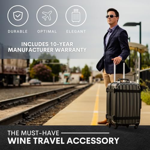 image for VinGardeValise® THE Original Wine Suitcase, Versatile 12 Bottle Wine 