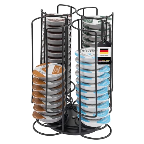 bremermann Portacapsule girevole per 56 capsule TASSIMO, dispenser di capsule (nero)