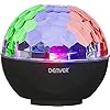 Denver BTL-65 Bluetooth-luidspreker met disco-lichteffecten en AUX-ingang, zwart