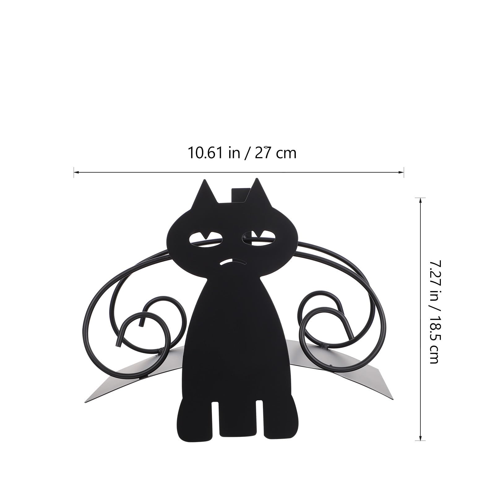 Homoyoyo Support de Tuyau D'arrosage Finition Soignée en Fer Noir Grosse Capacité et Design Créatif pour Rangement Extérieur Jardin