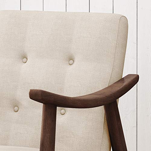 Sillón Aurora Moderno Beige Tela miniatura 5
