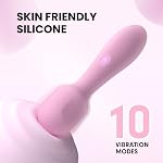 OCEANSUN Travel Electric Handheld Massager, USB Rechargeable Relaxation Mini Massage Tool (Pink)