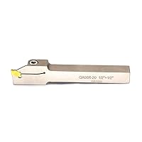 Vista 6 de OSCARBIDE Soporte de partición de ranurado de torno indexable chapado en níquel con vástago de 1/2 pulgada resistente con 10 piezas de insertos