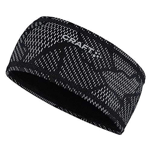 Craft CORE Essence Lumen Sport Stirnband Damen/Herren L/XL | reflektierendes Sport Stirnband Herren | Laufstirnband Unisex