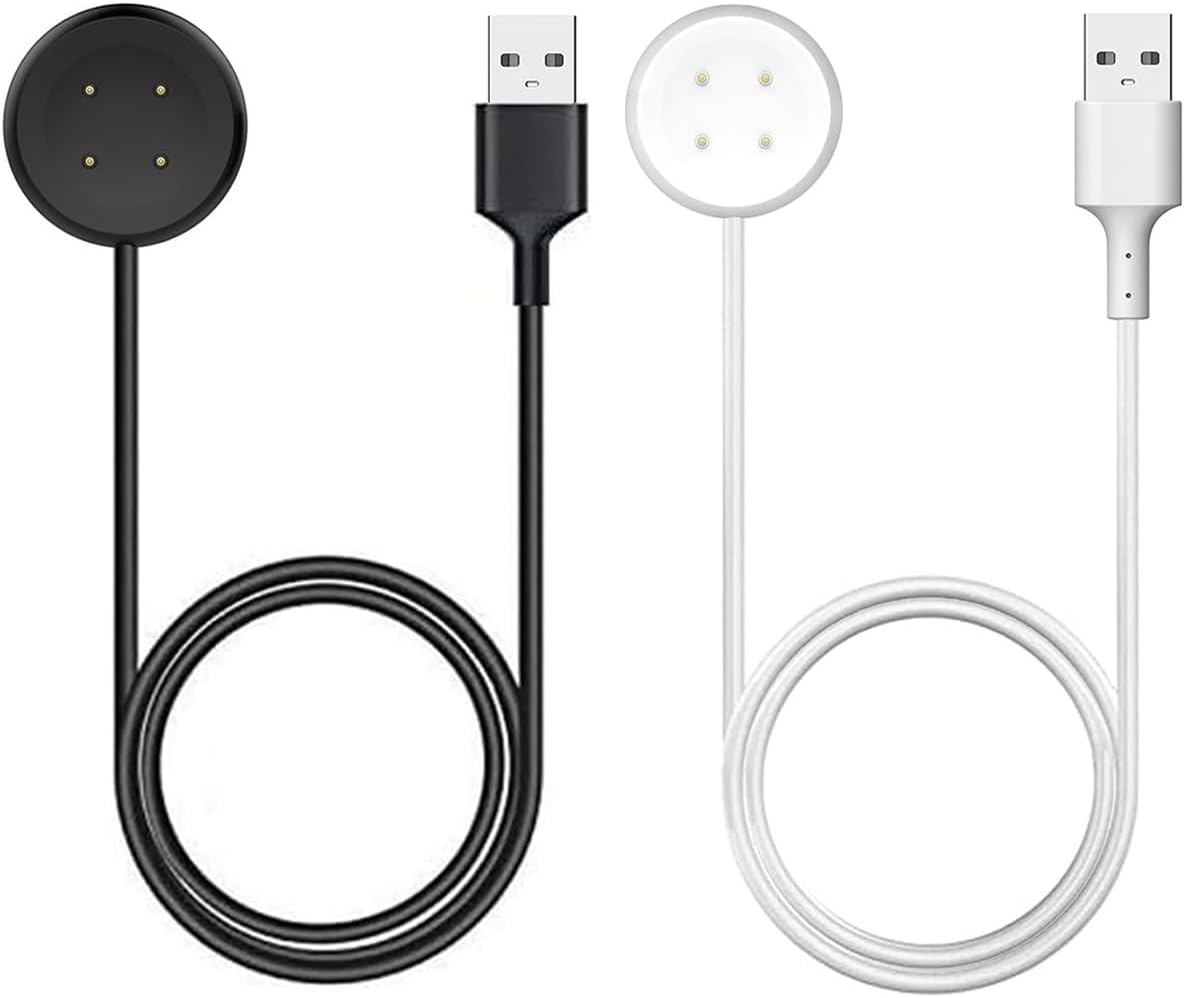 for Pixel Watch 2/3 Charger, Replacement Magnetic Charging Cable for Google Pixel Watch 2/3 (Black & White, USB Type A)