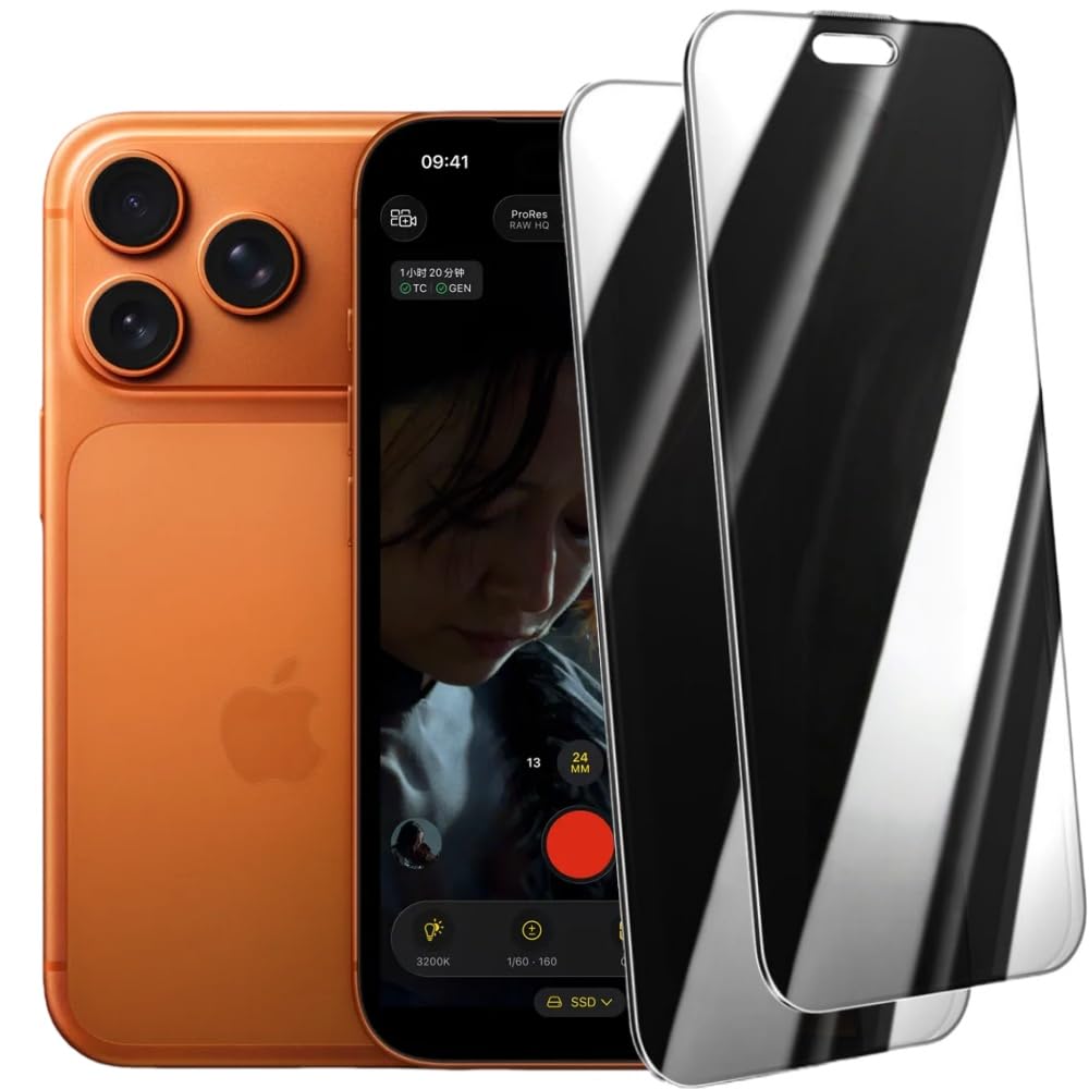 Amazon | 【360°覗き見防止】NIUZHAI For iPhone 17 Pro Max用 ガラス