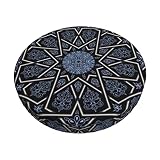 GOCGRV Mandala Bar Stool Covers Round 13 Inch - Washable Elastic Stool Seat Cushion Cover Soft Velve