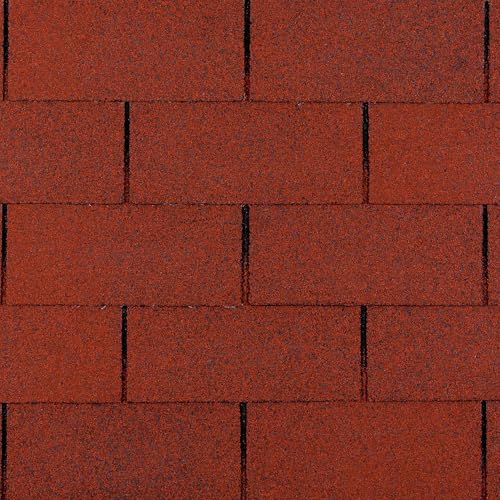 Bardeaux bitumineux Trio T-Red, Couleur Rouge - Bitume toiture