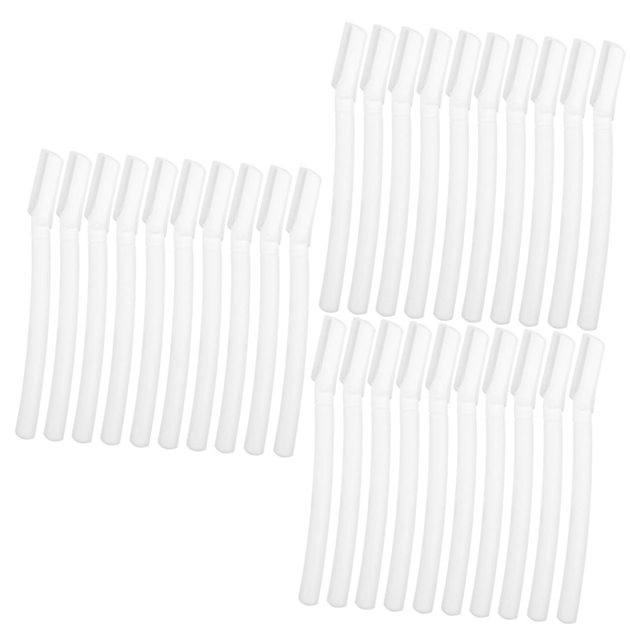 BESTYASH 3sets 10pcs Eyebrow Razor Portable Facial Hair Shaver for Women Durable Design with Nonslip Grip Lightweight Tool for Easy Control and Precise Trimming of Eyebrows 10pcs*3