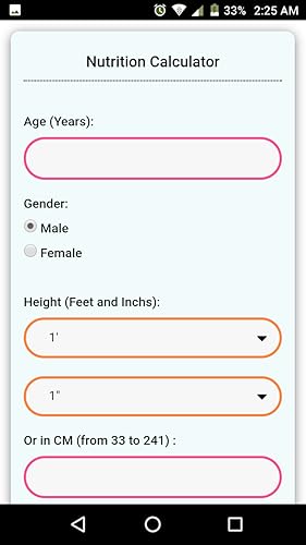 Nutrition Calculator