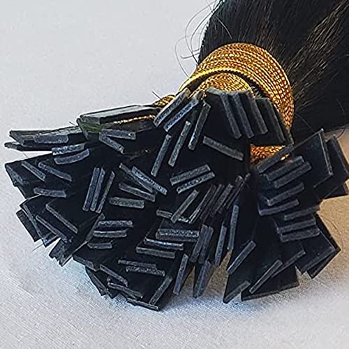 Kinky-Curly-Flat-Tip-Human-Hair-Extensions-Pre-Bonded-Brazilian-Remy-Hair-Sassy-Curly-Keratin-Fusion-Flat-Tipped-Glue-Hairpiece-Salon-Quality-For-Black-Women-100g-100Pieces-18inch-100pieces-4Dark-Brow