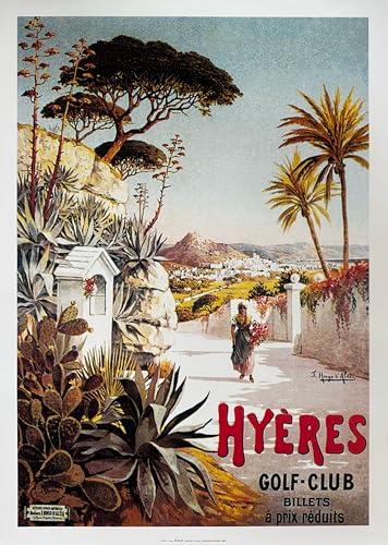 Poster Hyères Golf-Club idéal pour sublimer un salon rétro
