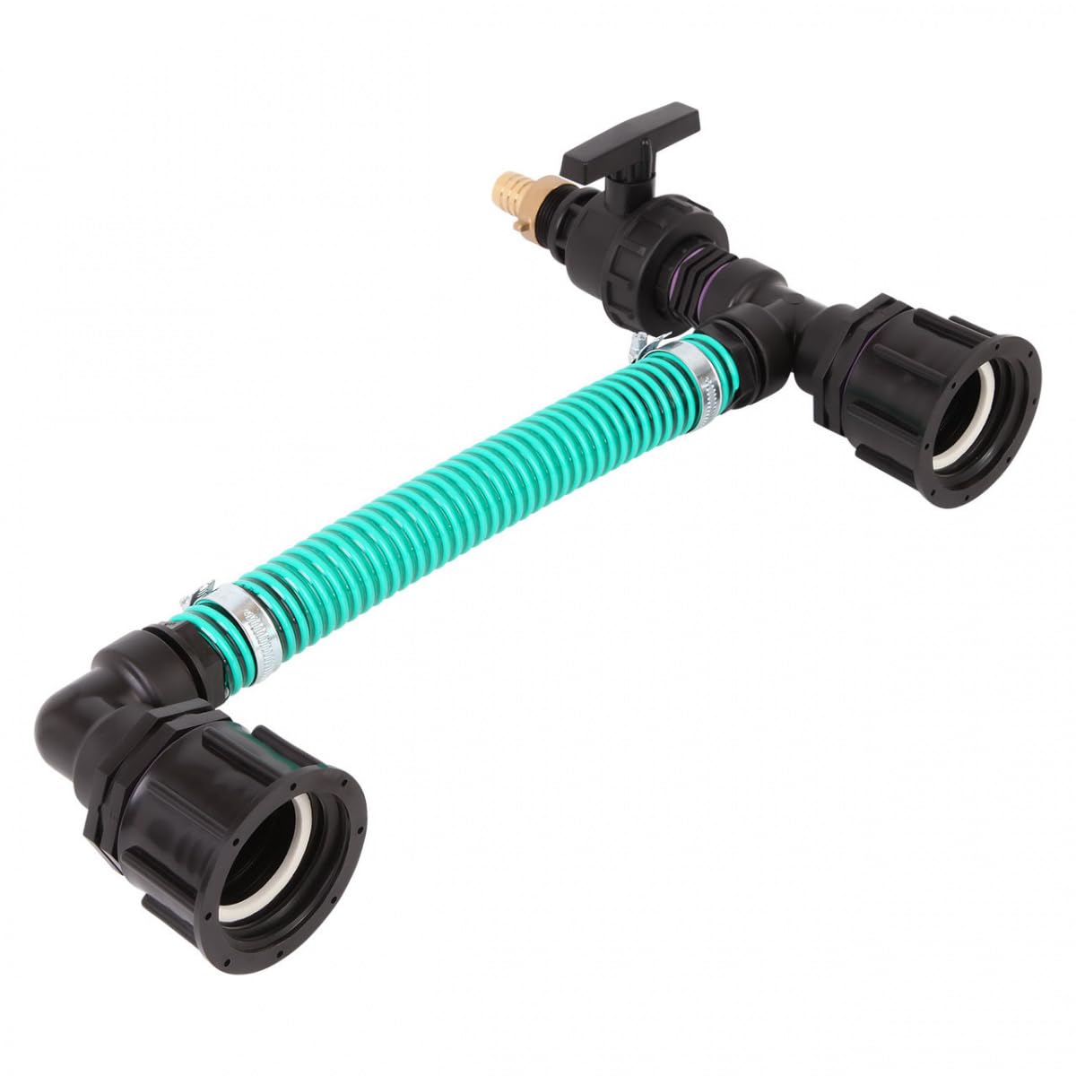 REKUBIK IBC Adapter S60x6-2 IBC nebeneinander Tankverbindung Schlauch Größe 50mm (2")