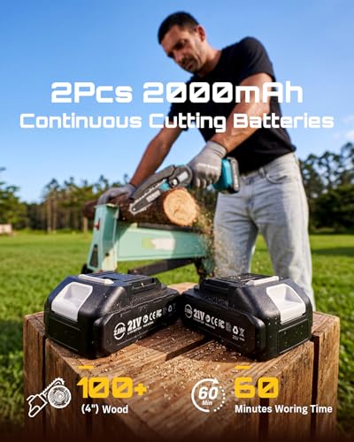 Seesii Mini Chainsaw 6-Inch Cordless