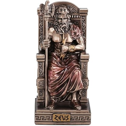 Veronese Design Zeus Sculpture Cover