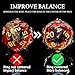 ORIFANTOU Magic Golden Ring DND Dice Set Sharp Edge Red Resin Dice with Box, for use with Dungeons Dragon RPG D&D Tabletop Games Lord D and D Polyhedral Dice Set