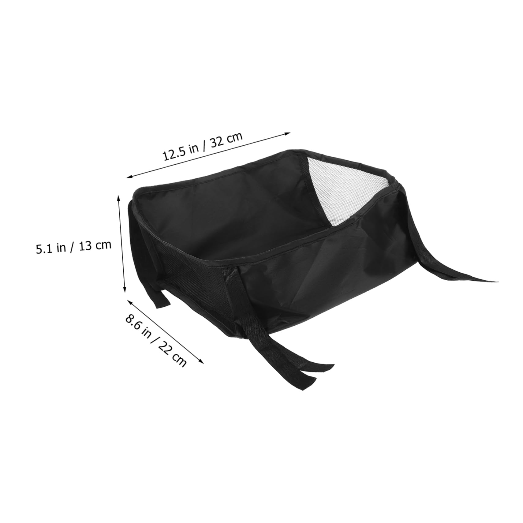 Yardwe Organizer Borsa Portaoggetti Multifunzione Oxford per Passeggino Nero Sicura per Uscite All'aperti per Neogenitori, per Uscite All'aperto e Shopping