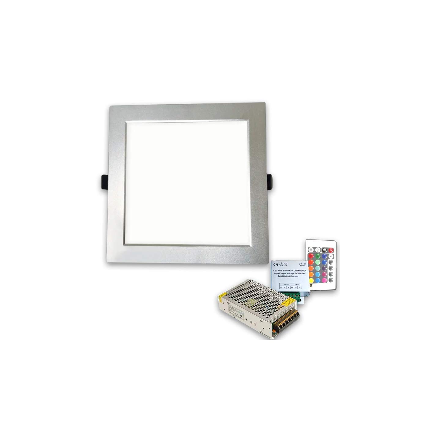 Downlight Empotrable Cuadrado Led 25W RGB