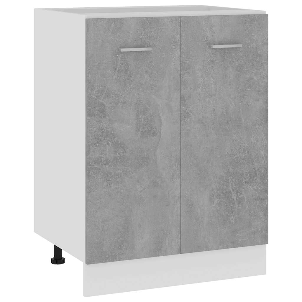Armario bajo Lyon Gris Hormigón 60x46x81,5 cm Madera de ingeniería