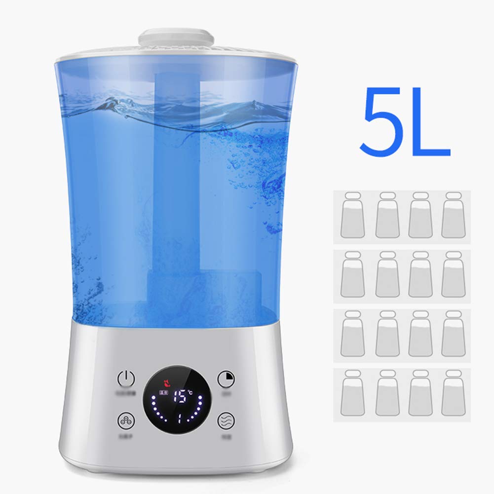 humidificador ultrasónico, Gran diámetro/Humedad Constante Inteligente/purificación de Iones Negativos/Pantalla LED/con Control Remoto/Apagado automático/sincronización