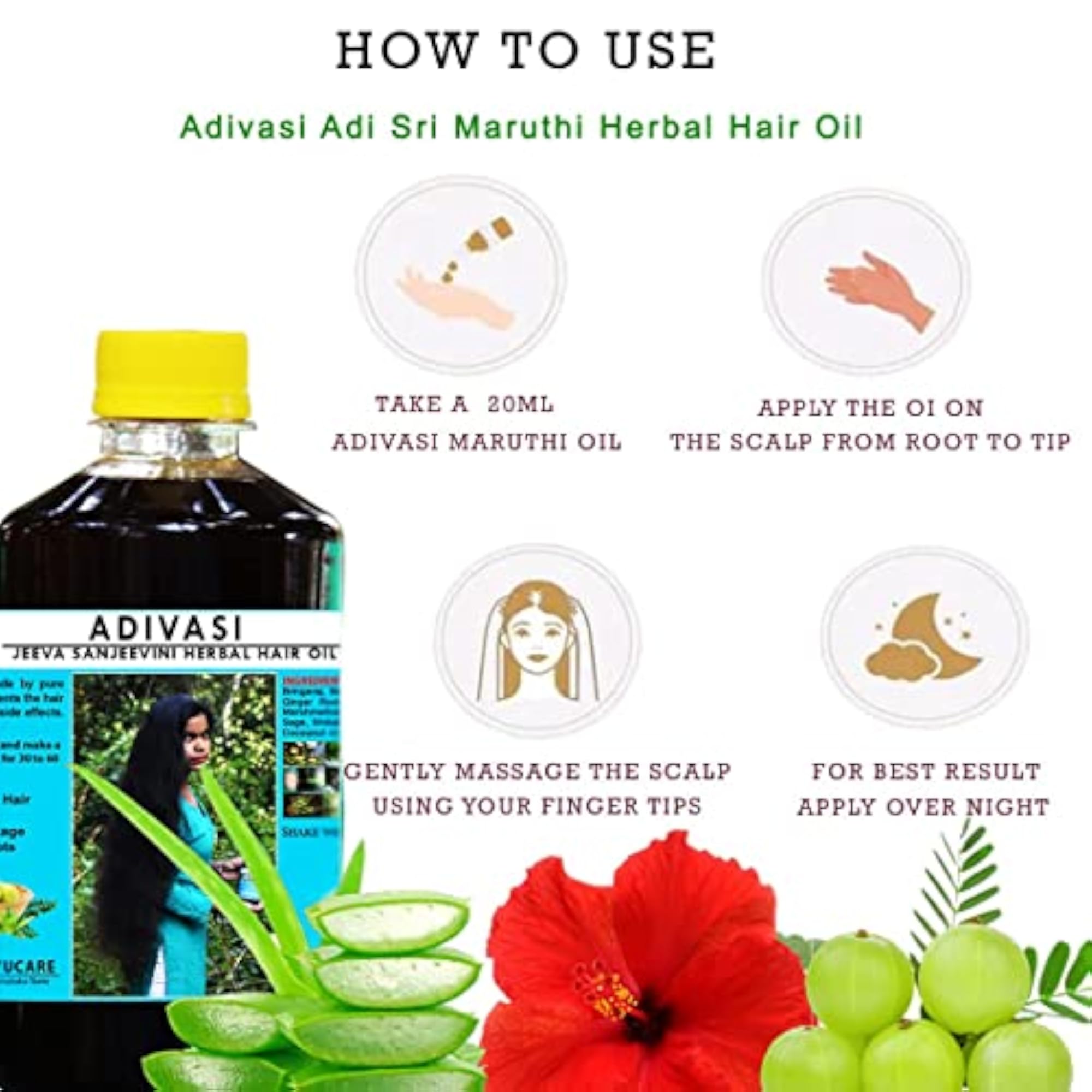 Jhadiwalo Adivasi Jeevasanjeevini Herbal Hair Oil, 250ml