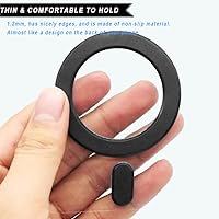 Vista 2 de Paquete de 2 anillos magnéticos adhesivos, anillo adaptador magnético universal compatible con accesorios Magsafe y carga inalámbrica, para iPhone