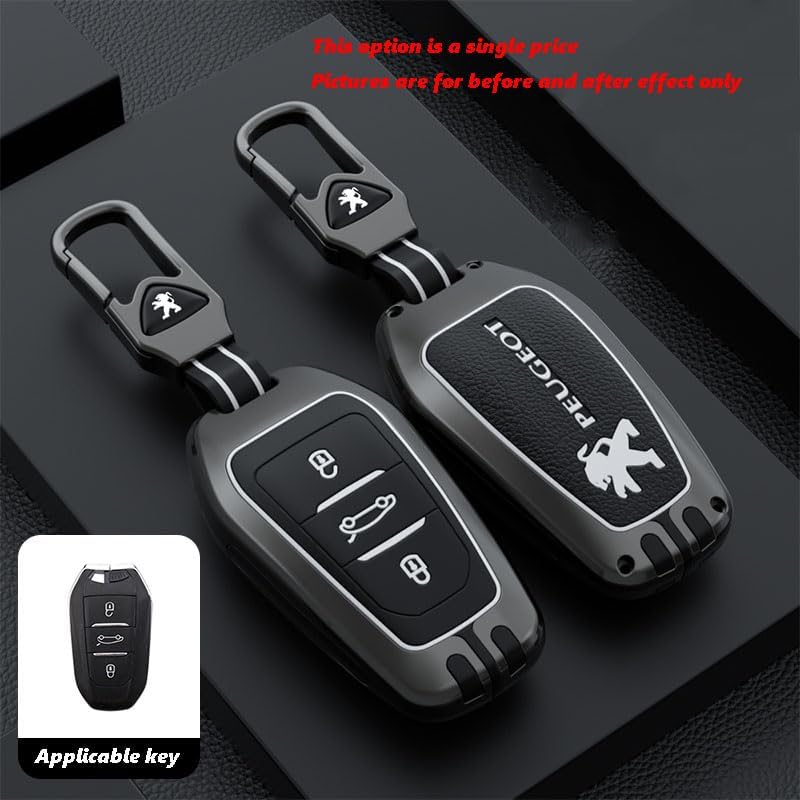 Peacekey Funda De Cuero Para Llave De Coche, Carcasa De Aleación De