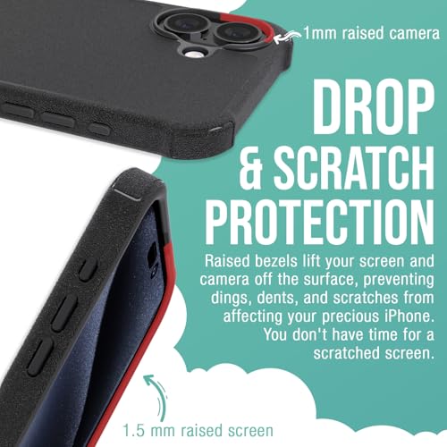 Image of Smartish - Leaf Me Alone - iPhone 16 Plus MagSafe Armor Case - Gripzilla [Rugged & Tough] Heavy Duty Armor Case - Fits iPhone 16 Plus