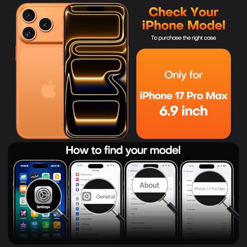 Image of ClearShield Transparent Back Cover for iPhone 17 Pro Max with camera protection Hybrid PC & TPU Shockproof Design 360 Degree Protection Crystal Clear Case, AntiScratch Armor Mobile Phone Cover