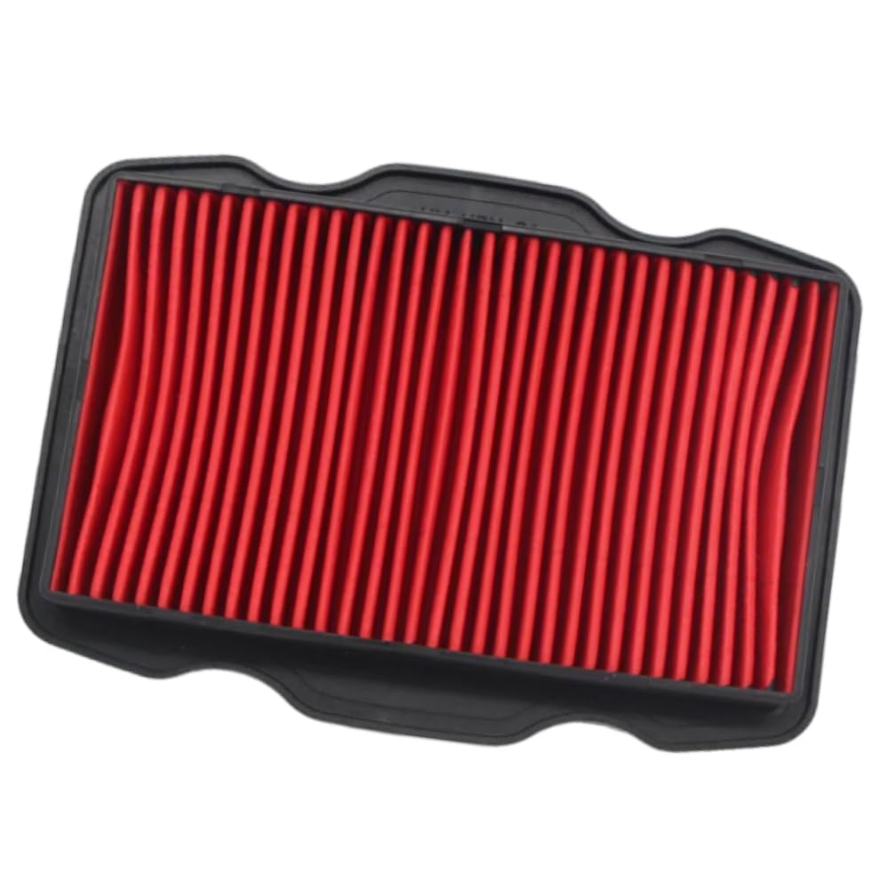 MASO Elemento de filtro de aire, limpiador de filtro de aire de motocicleta, apto para Honda CB125F 2015-2019, apto para Honda GLR125 2015-2019, apto para Honda WH125-16 2015-2019, rojo, 17211-KPN-A70