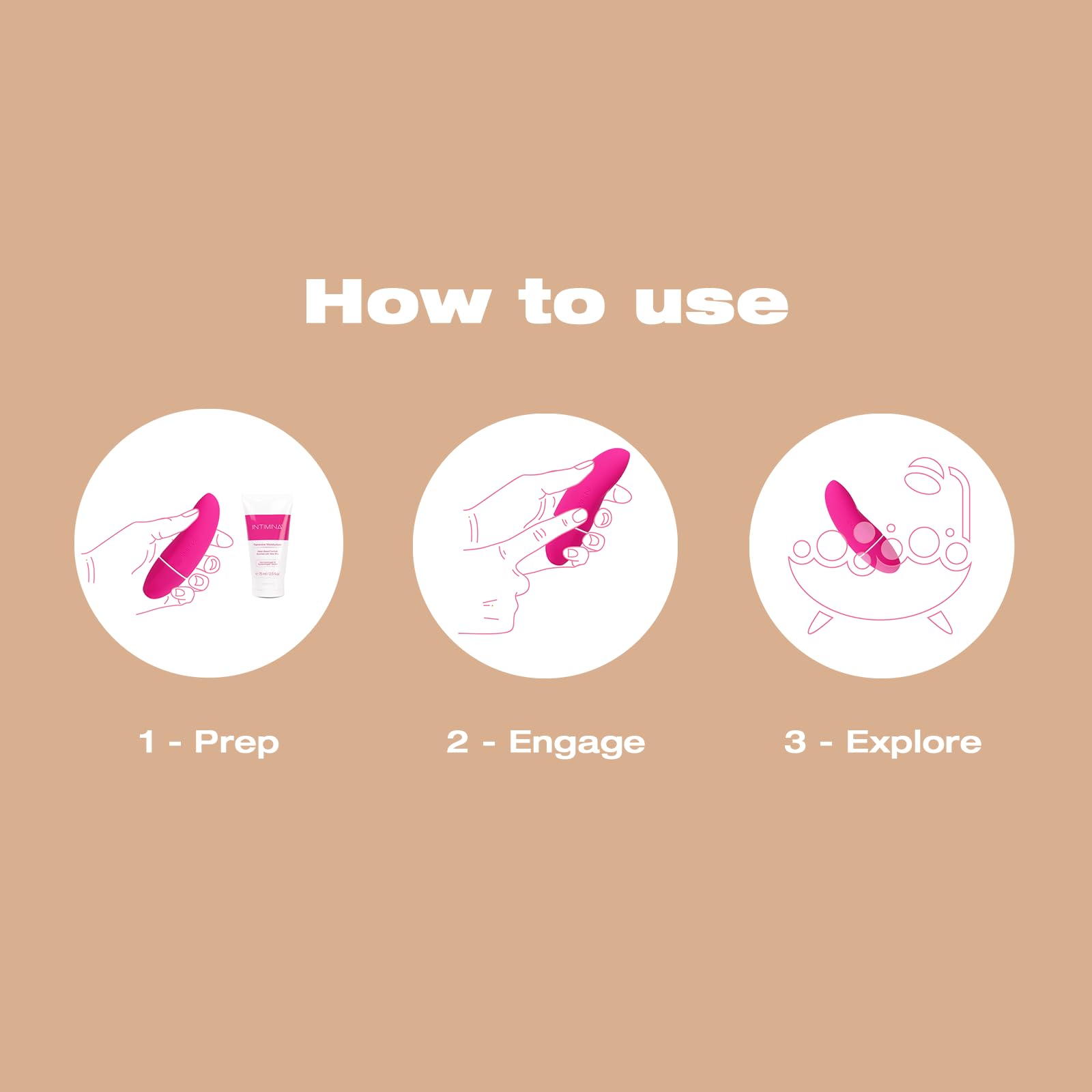 INTIMINA Kiri - Sutil Minimasajeador Personal Diseñado para Mujeres, Masajeador Mujer