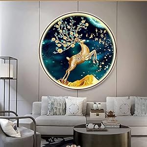 Wall Art Decor LED Lichtgevende Muurschildering, Frame Wanddecoratie Print Schilderij voor Woonkamer Slaapkamer Keuken…