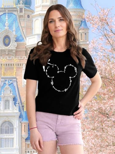 Magic Kingdom Castle Shirt Women Casual Vacation Holiday Short Sleeve Boho Clothes for Women Summer Fairy Cute Tops4