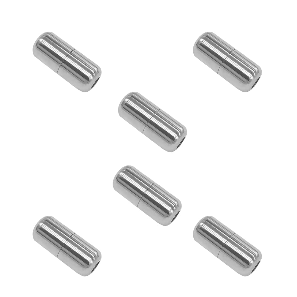 LmyzcbzlLazy Laces 6 Pcs Shoelace Lock, Metal Capsule Buckle for Casual Sneakers