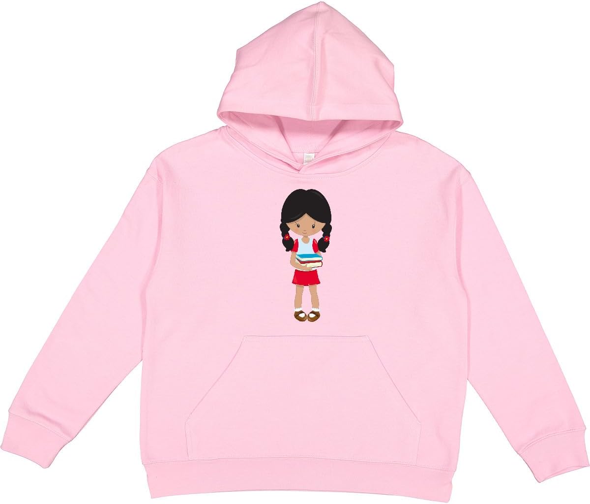 inktastic School Girl, Latina, Cute Girl, Books Youth Hoodie Sweatshirt