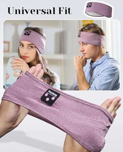 Image of Perytong Sleep Headphones Bluetooth 5.4, Wireless Sleep Headphones with HD Stereo Speakers for Side Sleepers, Breathable & Sweat-Proof Sports for Sleeping Running Yoga Travel Meditation