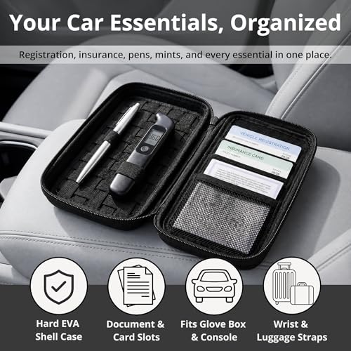 Organizador De Carro Compacto Negro miniatura 2