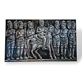 Quadro etnico acrilico su tela Angkor wat
