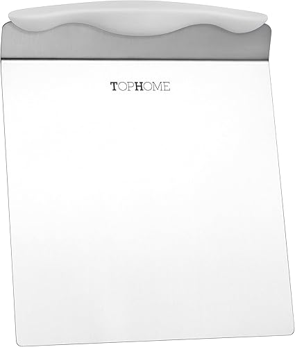 TOPHOME Pala de transferencia segura para hornear pasteles de cocina de acero inoxidable, espátula para galletas, raspador inferior, cortador de disponible en Yaxa Peru