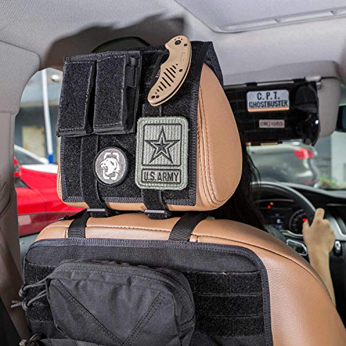 OneTigris Tactical Headrest Cover with MOLLE Back Panel for Car Seat
