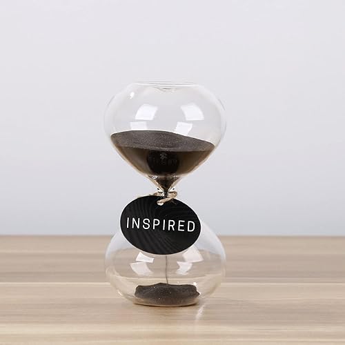 Miniatura 4 de SWISSELITE - Temporizador de arena con diseño de biloba y reloj de arena - cristal inspiradohogar, escritorio, decoración de oficina