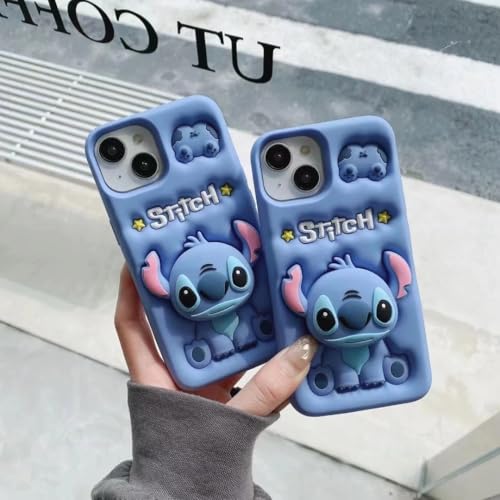 Image of MIDOS Back Cover Compatible with iPhone 15 Girls Case 3D Cute with Holder Full Protective Case for-iPhone 15 (Case 10)