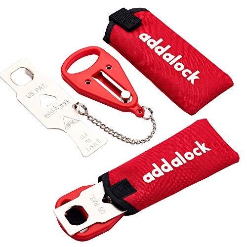 Addalock The Original Portable Door Lock By Rishon Enterprises For Home Security Used As An Apartment Security Lock, Travel Door Lock, Airbnb Lock And Dorm Room Essentials, 2 Pck #TOP1