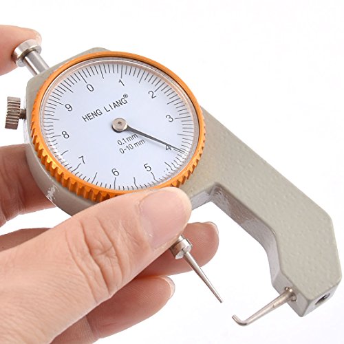 Calibrador de Espesor Dial Redondo Aexit Compacto 0.1mm 0-10mm miniatura 3