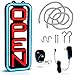 Led Open Sign for Business – Stand Out with 64 Super-Bright Color Combos to Match Your Brand - Programmable Neon Flash, or Scroll – 8 x 19 inch