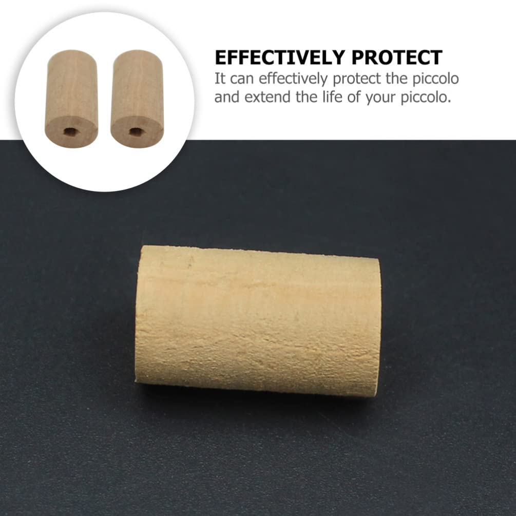 Milisten Bouchons Liège Naturels Pour Piccolo 2 Pièces Protecteurs D'Instruments À Vent Accessoires De Protection Durable