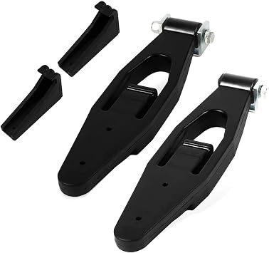 Black Rubber Truck Hood Latch & Catch Bracket for Peterbilt 357, 367, 377, 378, 379, 388, 389 & Kenworth W900, T300, T600, T800 Hood Latch Base 2PCS