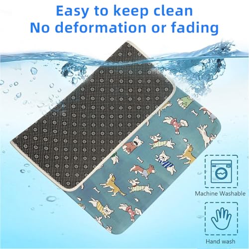 Image of Qpets Self-Cooling Pad for Dogs and Cats, Compatible with Pressure Activated Cooling mat Using ice Silk Fabric, Large Waterproof Design for Heat Stroke Prevention and Stay Cool Comfort Indoors