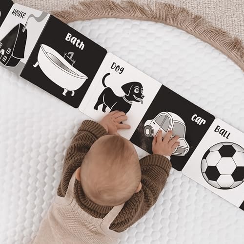 Welcome To The World Little One" Black and White Baby Book, High ...
